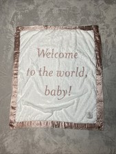 LITTLE GIRAFFE Baby Blanket Dusty Pink Welcome To The World Luxe Lovey 29"x35"