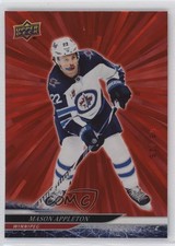 2024-25 Upper Deck Series 1 Outburst Red 16/25 Mason Appleton #196 mq5