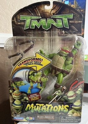 TMNT Mutations Michelangelo, Transforms from pet turtle to ninja warrior 