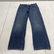Levis 514 Straight Jeans Boys 16 Blue Straight Leg Denim 28x28 Youth Casual