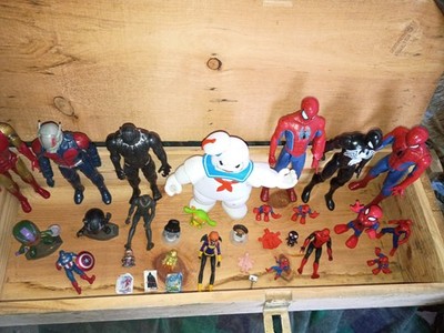 Marvel Mixed Lot Action Figures 10+ Spider-Man Venom Iron Man Ant-Man +more