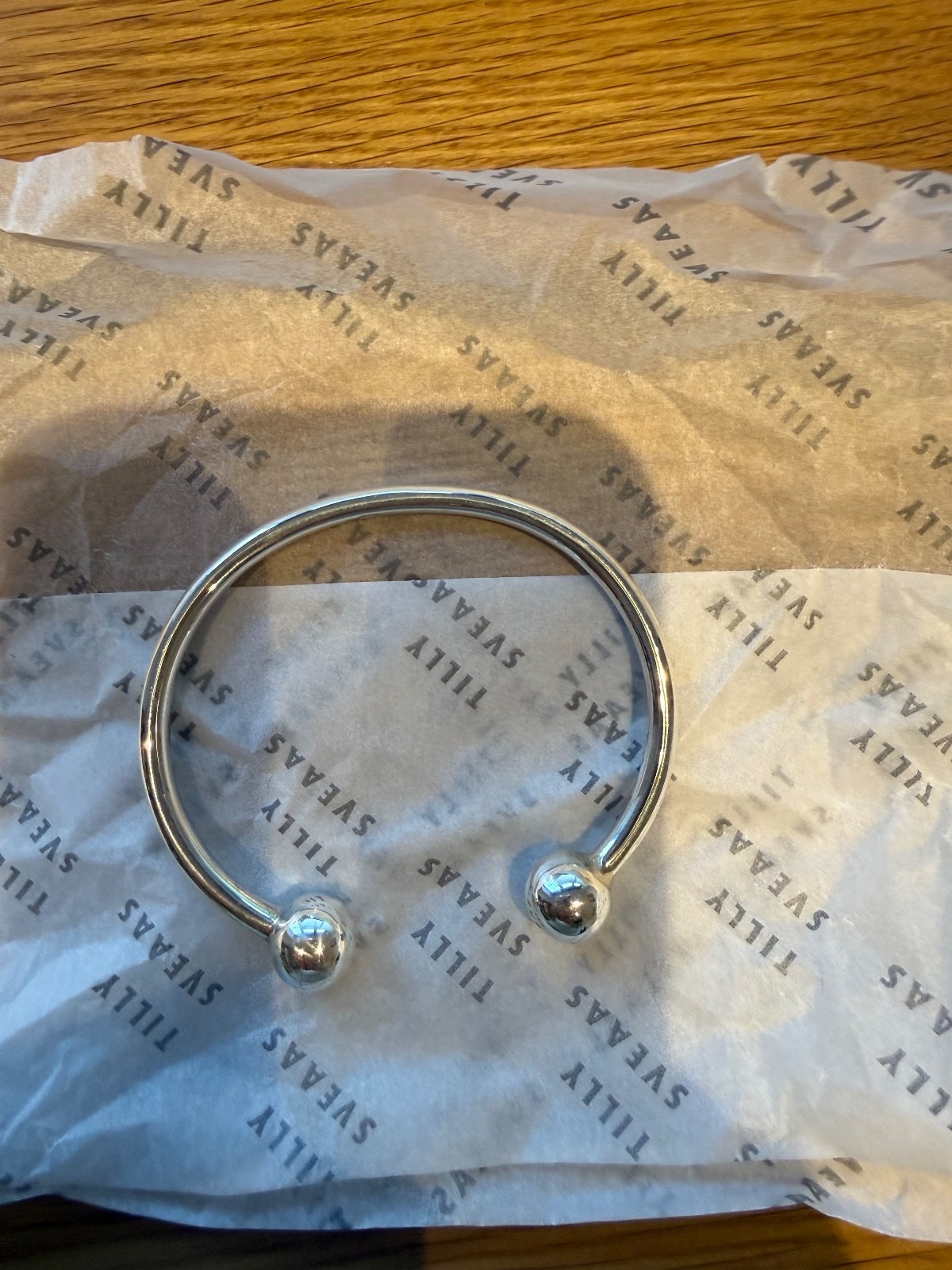 Tilly Sveaas Silver Torque Bangle