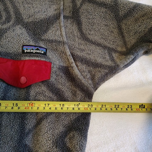Patagonia Men Synchilla Snap T Fleece Pullover Stone Tribal Aztec Shale Grey M - Picture 4 of 7