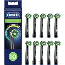 Oral B Cross Action Electric Toothbrush Head Black Color 10 Packs