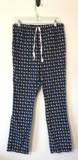 Vineyard Vines Pajama Pants Size XS 100 Cotton Christmas Whale Navy Blue