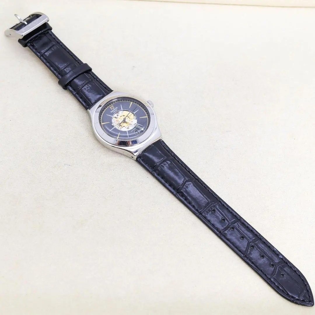 Swatch Mechanical Automatic Skeleton Watch +39s D… - image 5