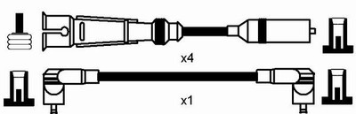 NGK 8262 Zündleitungssatz für Audi