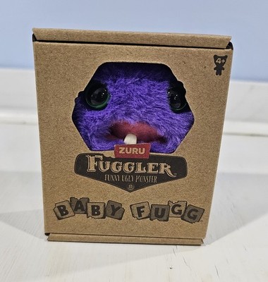 Zuru Fuggler Baby Fug Mr Needles Purple Ugly Monster Plush Toy 3.5 Inch New