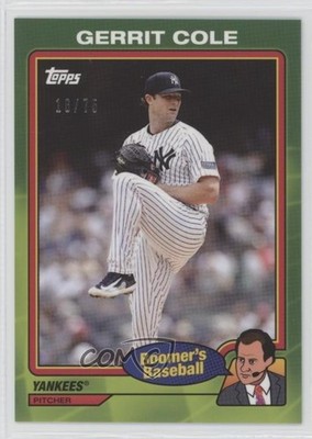 2024 Topps x Chris Berman Boomer's Baseball Green /75 Gerrit Cole #84 05is