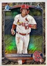 2025 Bowman Draft Chrome Sammy Hernandez 1st Sunflower Seeds Refractor Rare SSP!