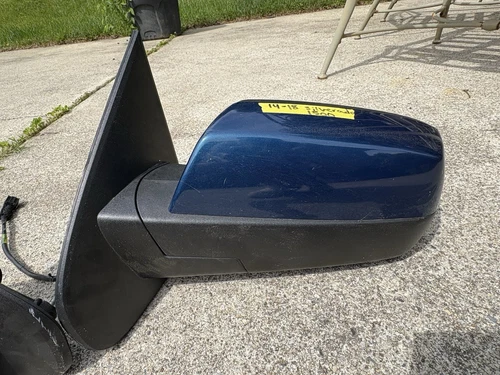 14-18  GMC SIERRA 1500 POWER EXTERIOR SIDE VIEW MIRROR LEFT DRIVER BLUE 23206731