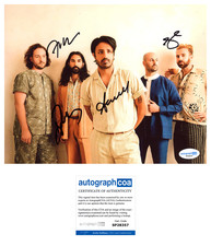 ‘Young The Giant’ Band Signed 8x10 Photo Sameer Gadhia +3 ACOA