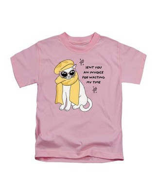 T-Shirt Sent You An Invoice For Wasting My Time Erwachsene lustig Katze Meme Oberteil neu