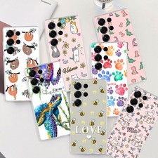 Custom Phone Case For Samsung Galaxy S25 Edge S24 A37 A57 A17 Cute Animals Cover