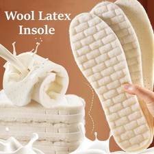 2023 New Wool Latex Insoles for Shoes Winter Warm Plush Snow Boots Shoe Sole Sho