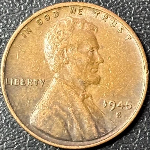 1945-S Lincoln Wheat Cent • Fine to Extra Fine • San Francisco Mint • Semi-Key