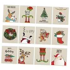 CHENGU Pcs Dish Towel Christmas Swedish Themed Dishcloths 12 Novel Style