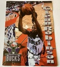 VINTAGE GLENN ROBINSON AUTOGRAPHED MILWAUKEE BUCKS COLOR PHOTO Free Ship