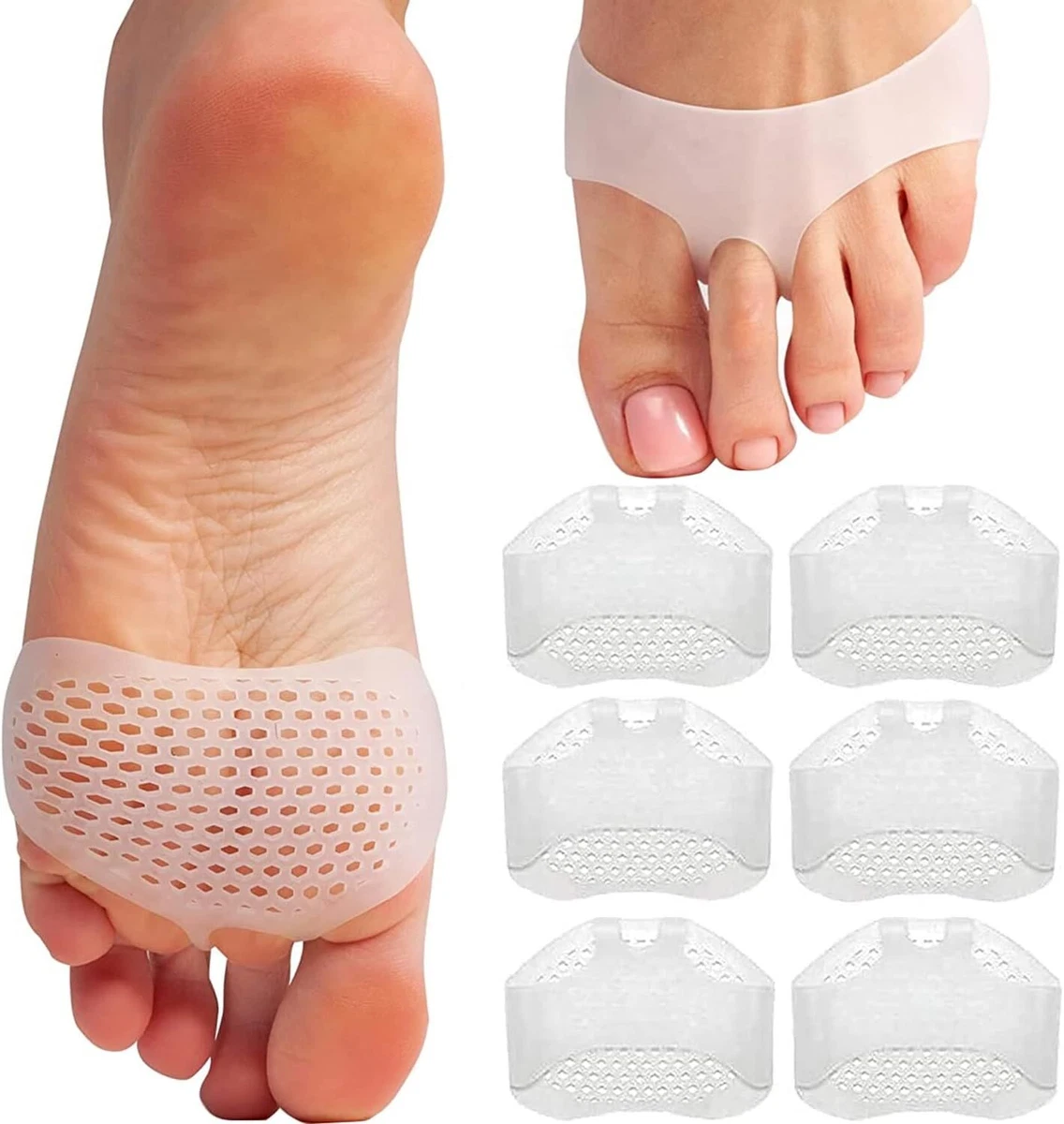 Metatarsal Pads Ball of Foot Cushions Soft Gel Foot Pads Forefoot