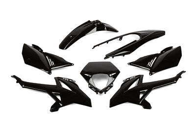 Verkleidungskit Str8 7-Teilig schwarz für Beta RR Enduro Supermoto 50ccm