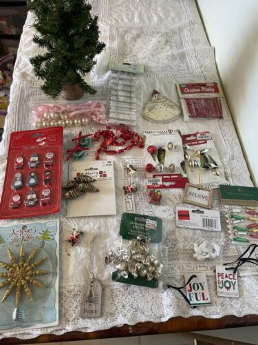 Lot If Miniature Christmas Decorations