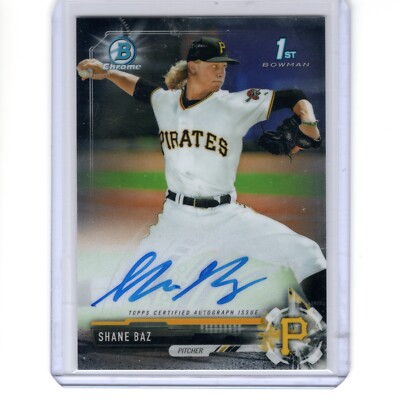 2017 Bowman Draft - Chrome Draft Pick Autographs Shane Baz #CDA-SB (AU, RC)