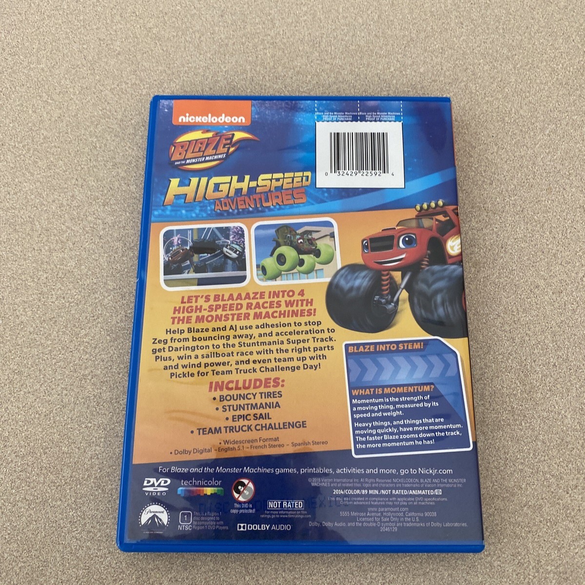 BLAZE　CD、DVDセット Blaze & The Monster Machines: High-Speed Adventure DVDs