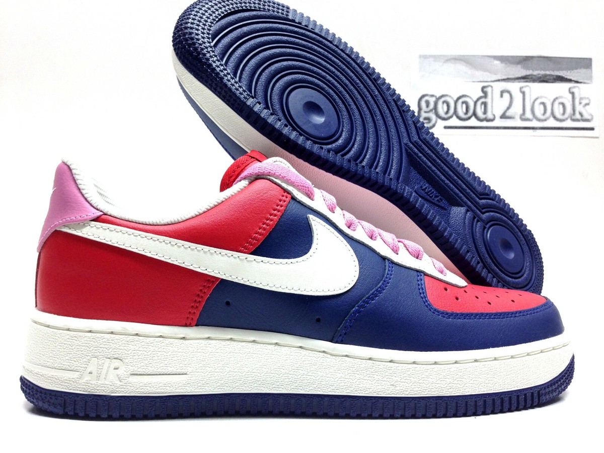 靴 NIKE AIR FORCE 1 NIKEiD.FORCE US8.5 NIKE AIR FORCE 1 LOW ID MIDNIGHT NAVY/RED-WHITE SIZE WOMEN'S
