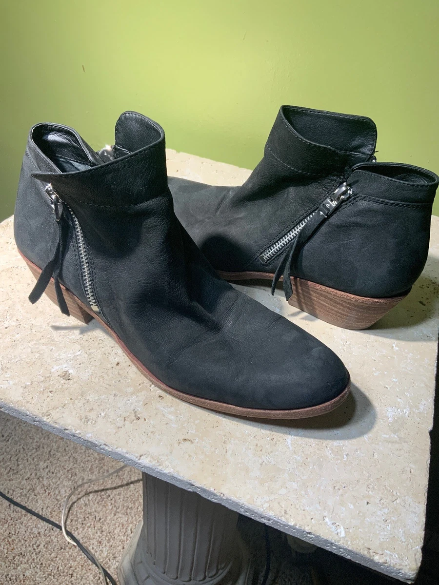 Sam edelman packer leather block heel booties cheap