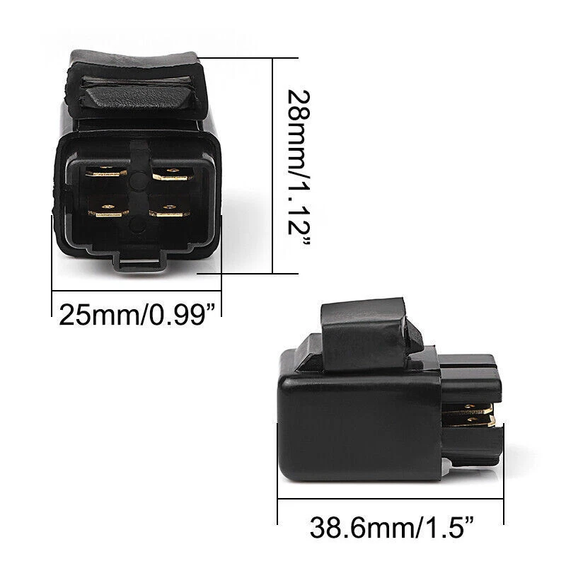 2Pcs Fuel Pump Fan Off Relay Fit 38740-24X50 For Suzuki GSXR600 GSXR750 GSXR1000 - Image 2 of 4