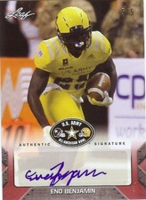 ENO BENJAMIN - Arizona State Sun Devils - 2017 Leaf Army AUTOGRAPH RC #'d x/5