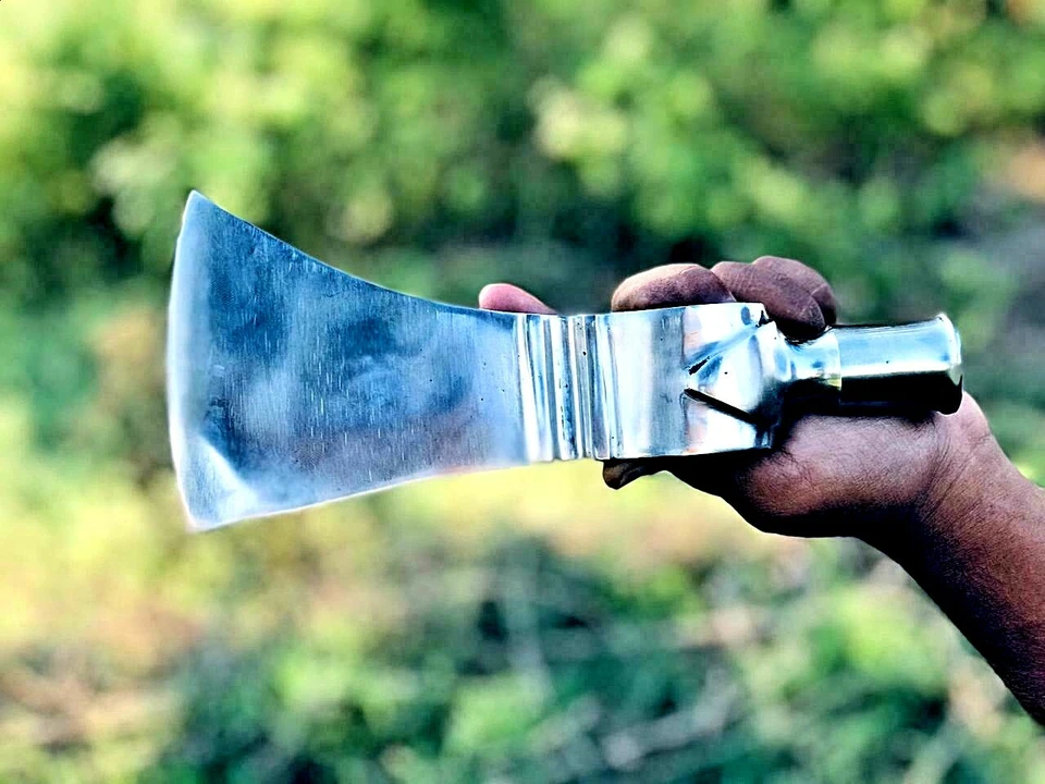 MDM Hermosa Cabeza de Hacha Vikinga Tomahawk Hecha a Mano Regalo de Navidad, Paquete de Regalo AX Foto 2 de 4