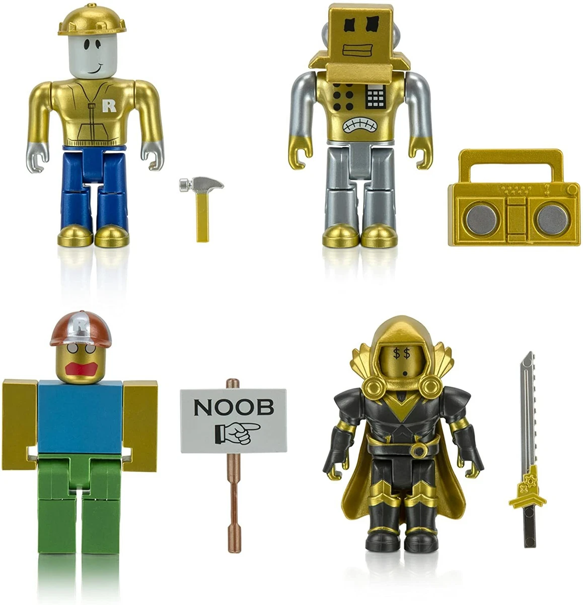 Roblox Mix Match Dominus Dudes 3 Figure 4-Pack Set Jazwares - ToyWiz