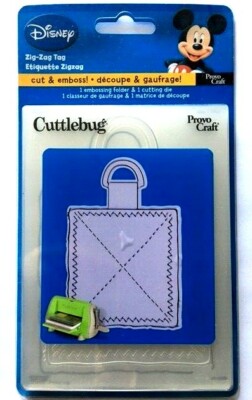 Provo Craft Cuttlebug Disney Stanzformen und Prägefolder 2er Pack Zick-Zack Tag
