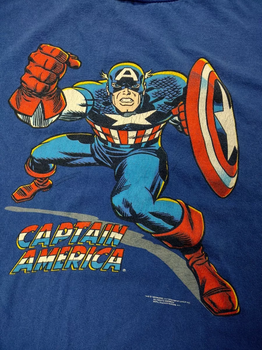 Captain america hotsell blue t shirt