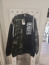 Ecko Unltd Men's Camo Retro Snap Up Hoodie Jacket Fleece 3XL