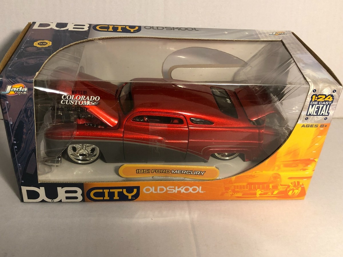 JADA DUB CITY 1951 MERCURY RED / GRAY 1:24 DIECAST MODEL CAR