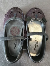 Capelli Unicorn Shoes. Rainbow Glitter. Face&Horn. Toddlers Size 5. New No Box