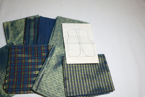 Vest pattern with Metallic fabrics - Picture 1 of 3