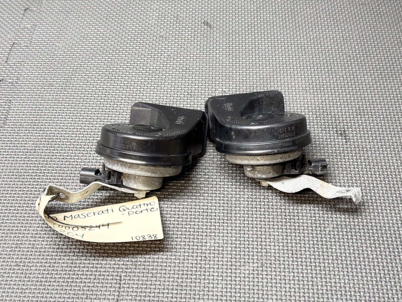 ⭐️2014-2017 MASERATI QUATTROPORTE M156 FRONT LOW HIGH PITCH TONE NOTE HORN PAIR