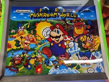 Gottlieb  SUPER MARIO BROS MUSHROOM WORLD Pinball MYLAR Translight Artwork