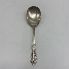 Rogers Bros Extra Plate Large Ornate  Serving Spoon 9" Vintage Silverplate