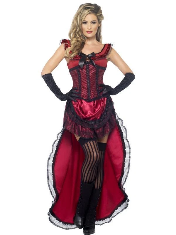 Ladies Brothel Babe Authentic Western Fancy Dress Costume Outfit