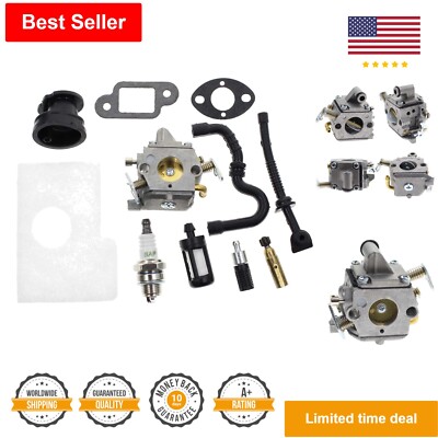 Kit Carburatore E Bobina Per Motosega Stihl 017 018 MS170 MS180 - Ricambio Jeffergarden