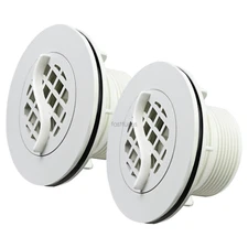 2 Pac Threaded Inlet Strainer Kit Incl.Rubber Washer & Strainer Nut | Fits Intex