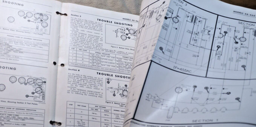 PHILCO RADIO DOMOWE MODEL 48-460 & 48-460-1 1947 8 stron Schemat części - Zdjęcie 3 z 7