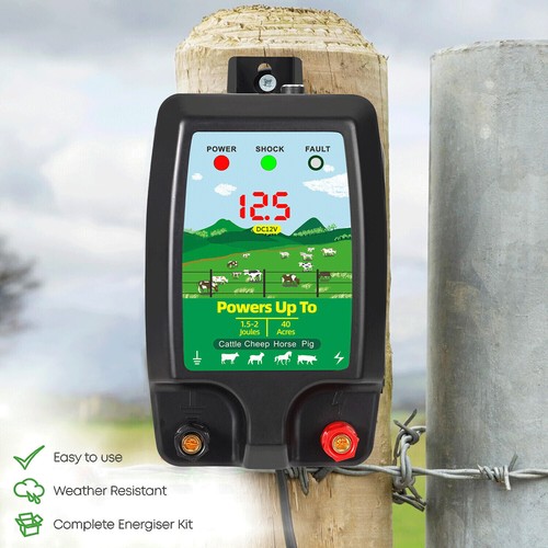 Electric Fence Energiser 12v Battery Power 1.5J-2J 10km Horse Fencing Kit (10KM) - Picture 2 of 15