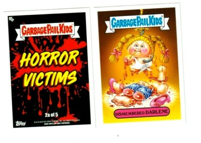 2019 Garbage Pail Kids THE HORROR-IBLE 2 HORROR VICTIMS ''DISMEMBERED DARLENE'' 2a