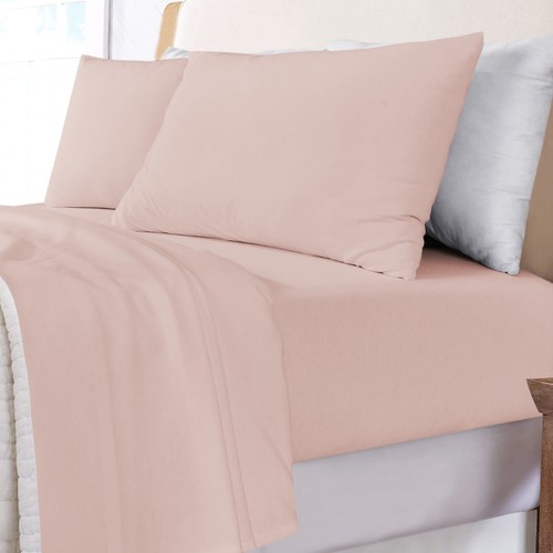 Cotton Jersey Knit Fabric 4 Piece Stretchy Bed Sheet Set Twin XL/Queen/King Size - Picture 6 of 114