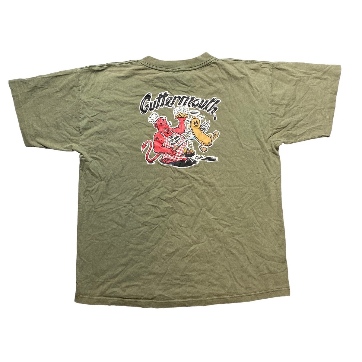 90s Vintage Guttermouth Punk NOFX Rare T Shirt Adult Size XL Made